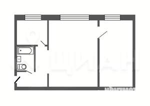2-к квартира, вторичка, 46м2, 1/5 этаж