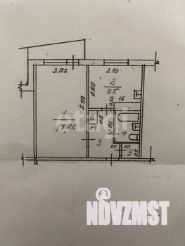 1-к квартира, вторичка, 33м2, 1/9 этаж