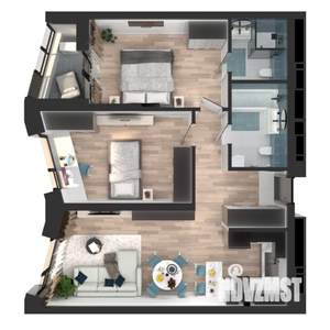 2-к квартира, вторичка, 69м2, 3/23 этаж