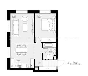 1-к квартира, вторичка, 63м2, 4/6 этаж