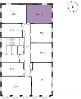 2-к квартира, вторичка, 49м2, 14/14 этаж
