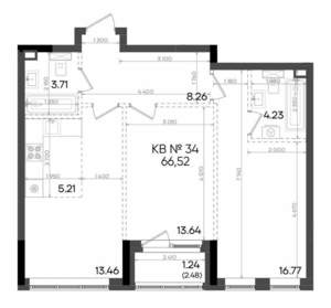 3-к квартира, вторичка, 67м2, 2/9 этаж