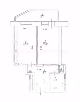 1-к квартира, вторичка, 41м2, 10/16 этаж