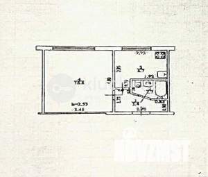 1-к квартира, вторичка, 29м2, 1/5 этаж