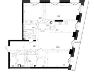 3-к квартира, строящийся дом, 113м2, 3/19 этаж