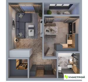 1-к квартира, вторичка, 40м2, 5/18 этаж
