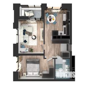 2-к квартира, вторичка, 46м2, 13/23 этаж