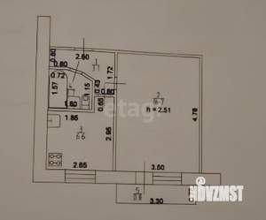 1-к квартира, вторичка, 29м2, 5/5 этаж