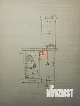 2-к квартира, вторичка, 45м2, 5/5 этаж