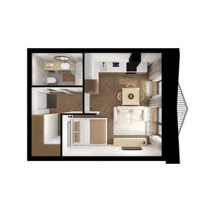 1-к квартира, вторичка, 33м2, 3/15 этаж