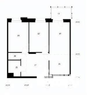 3-к квартира, вторичка, 69м2, 4/18 этаж
