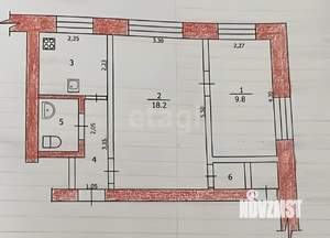 2-к квартира, вторичка, 40м2, 1/3 этаж