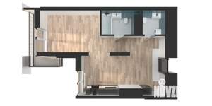 1-к квартира, вторичка, 44м2, 10/25 этаж