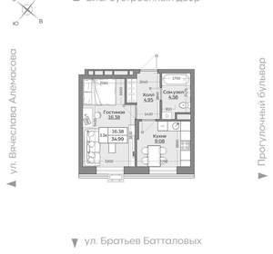 1-к квартира, вторичка, 35м2, 8/24 этаж