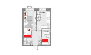 1-к квартира, вторичка, 36м2, 6/17 этаж