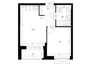 1-к квартира, вторичка, 33м2, 15/26 этаж