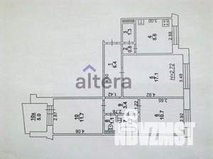 3-к квартира, вторичка, 69м2, 2/9 этаж