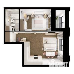 1-к квартира, вторичка, 44м2, 3/10 этаж