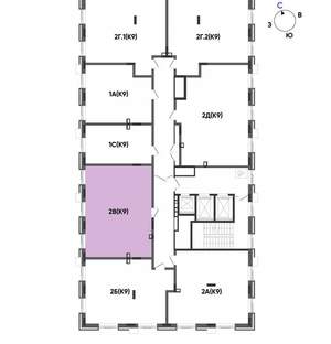 2-к квартира, строящийся дом, 60м2, 15/22 этаж