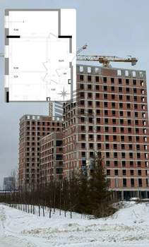 Студия квартира, вторичка, 61м2, 12/22 этаж