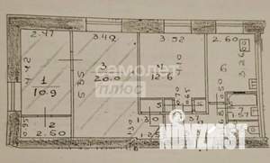 3-к квартира, вторичка, 60м2, 2/10 этаж
