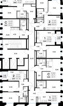 2-к квартира, вторичка, 45м2, 14/20 этаж