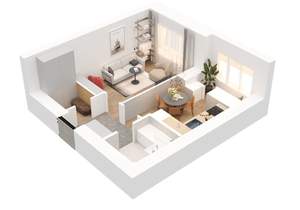 1-к квартира, вторичка, 33м2, 6/10 этаж