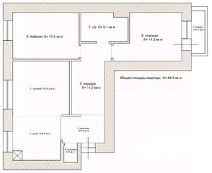 3-к квартира, вторичка, 66м2, 3/9 этаж