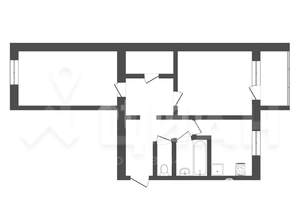 1-к квартира, вторичка, 46м2, 6/9 этаж