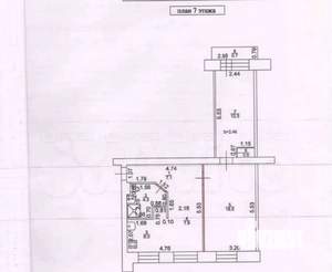 2-к квартира, вторичка, 56м2, 7/7 этаж