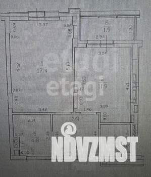 1-к квартира, вторичка, 45м2, 3/5 этаж