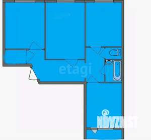 3-к квартира, вторичка, 62м2, 9/9 этаж