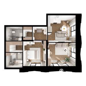 2-к квартира, вторичка, 65м2, 4/15 этаж