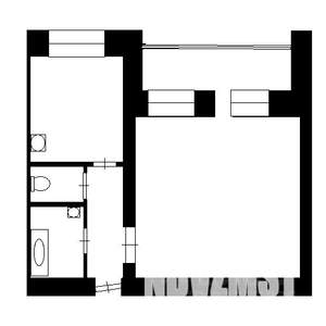 1-к квартира, вторичка, 40м2, 2/25 этаж