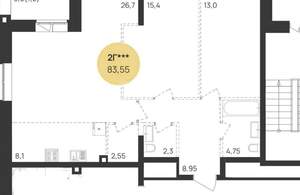 3-к квартира, вторичка, 82м2, 22/24 этаж