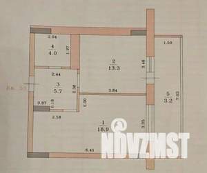 1-к квартира, вторичка, 45м2, 7/18 этаж