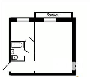 1-к квартира, вторичка, 35м2, 2/10 этаж