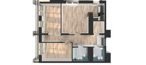 2-к квартира, вторичка, 72м2, 12/24 этаж