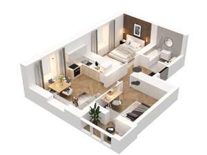 2-к квартира, вторичка, 57м2, 8/13 этаж