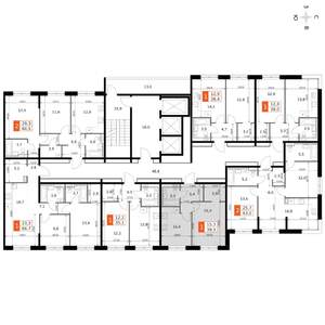 1-к квартира, вторичка, 39м2, 18/19 этаж