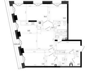 3-к квартира, вторичка, 112м2, 4/19 этаж