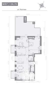 3-к квартира, строящийся дом, 137м2, 5/9 этаж