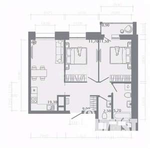 3-к квартира, вторичка, 73м2, 8/25 этаж