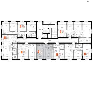 1-к квартира, вторичка, 42м2, 6/14 этаж