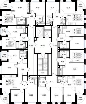 2-к квартира, вторичка, 48м2, 3/10 этаж