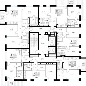 1-к квартира, вторичка, 49м2, 7/8 этаж
