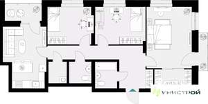 3-к квартира, вторичка, 83м2, 4/18 этаж