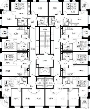 3-к квартира, вторичка, 63м2, 2/8 этаж