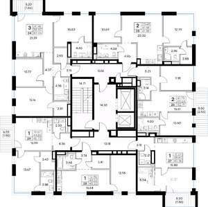 2-к квартира, вторичка, 52м2, 5/8 этаж