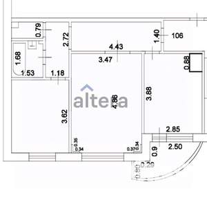 2-к квартира, вторичка, 51м2, 8/10 этаж